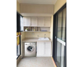 阳台洗衣机柜贮物柜防水柜铝合金柜多功能柜