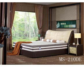 百宁品牌床垫软床现代床皮床MS210DE