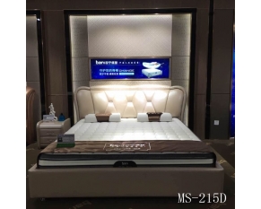 百宁品牌床垫软床现代床皮床MS215D