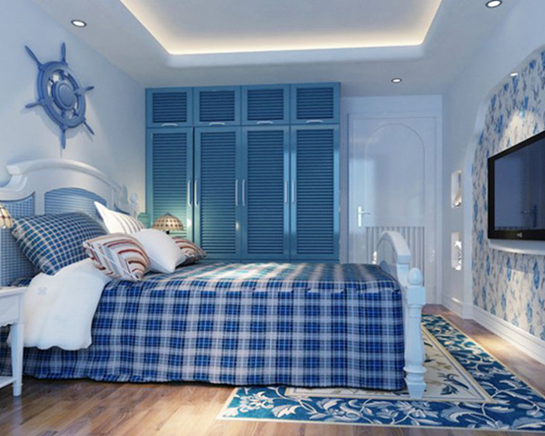 地中海风格二居室卧室装修图片欣赏