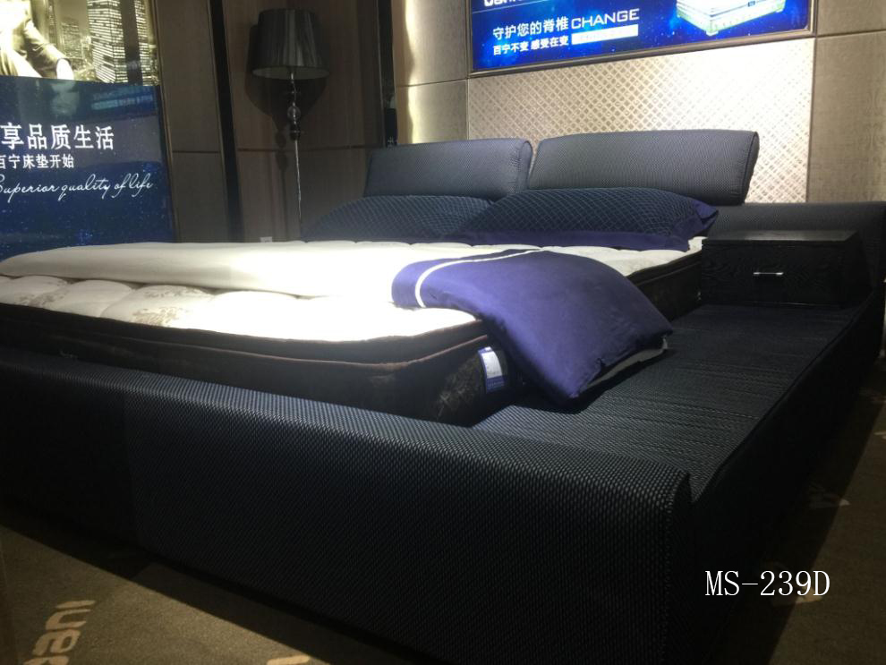 百宁品牌床垫软床现代床布艺床MS239D